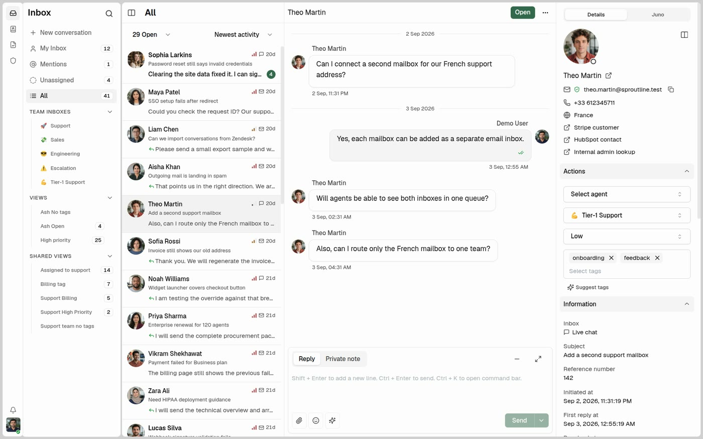 Aperçu de Libredesk, alternative gratuite et open source à Intercom