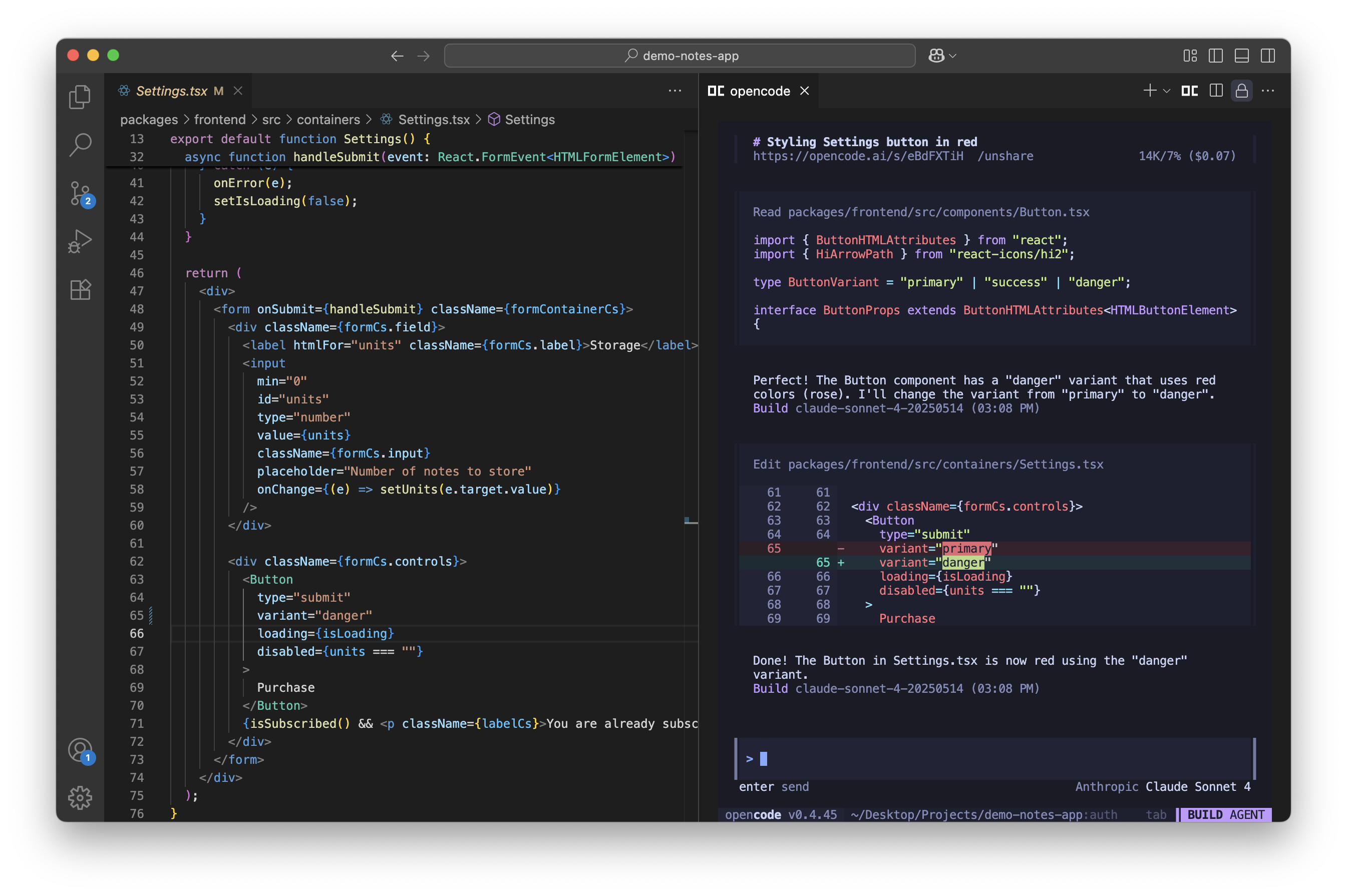 OpenCode — aperçu