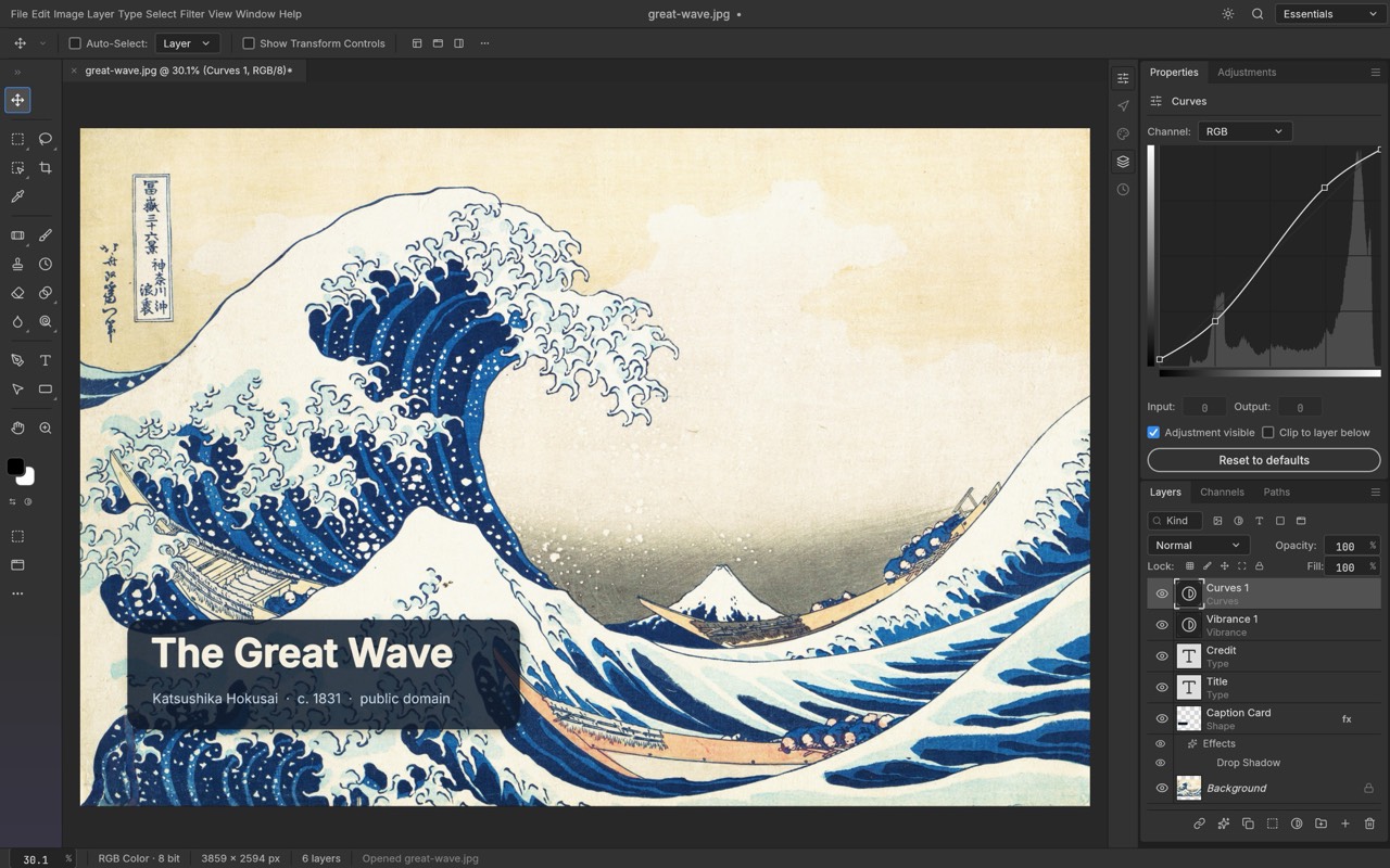 Aperçu de PhotoCraft, alternative gratuite et open source à Photoshop